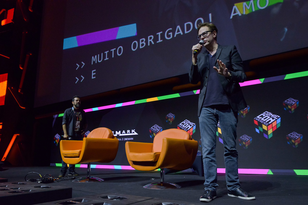 São Paulo, 3 de dezembro de 2016. Cobertura. Cobertura do evento CCXP 2016 na São Paulo Expo. Painel Marvel com o diretor James Gunn, de guardiões da Galáxia. Foto: Daniel Deák